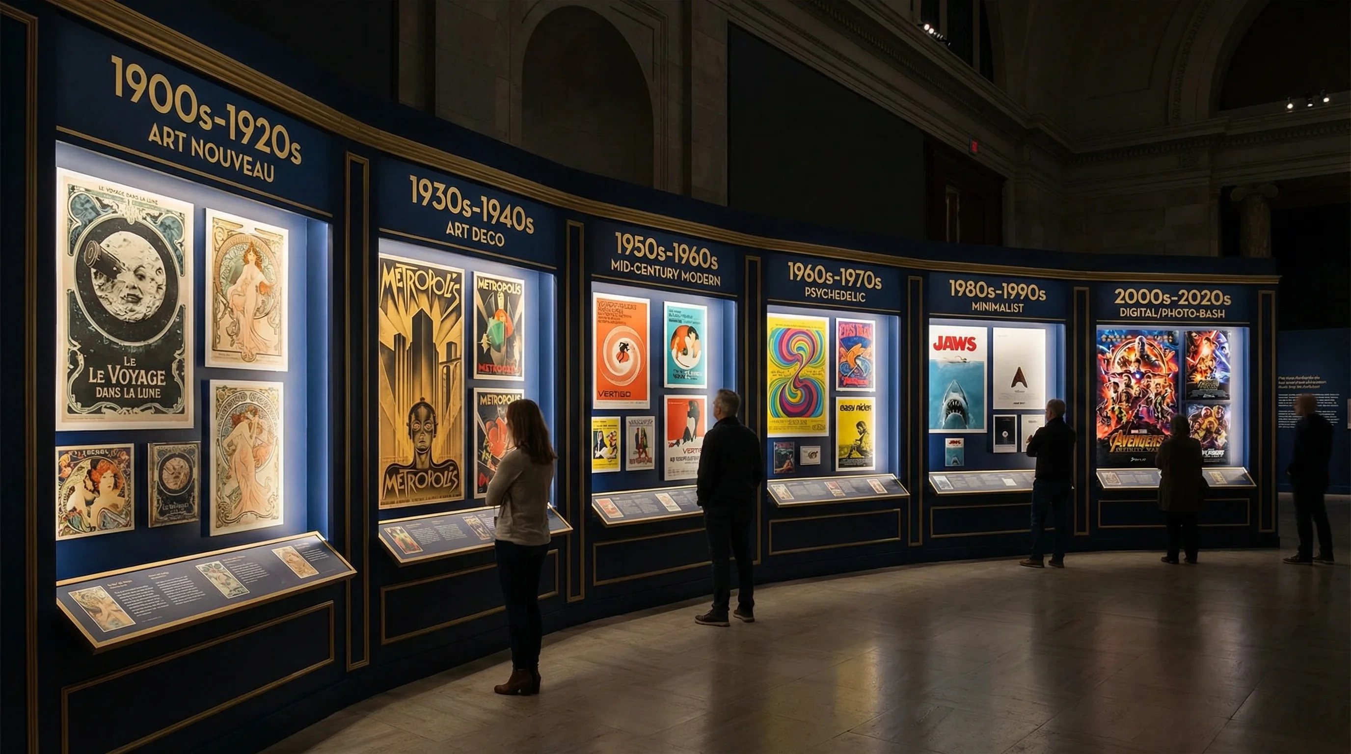 电影海报艺术发展史时间线展览从1900年代到2020年代